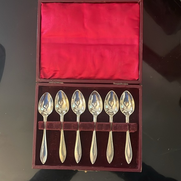 Vintage demitasse espresso coffee spoons in English Silver Plate. - Picture 5 of 7